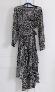 Sheer Wrap Dress